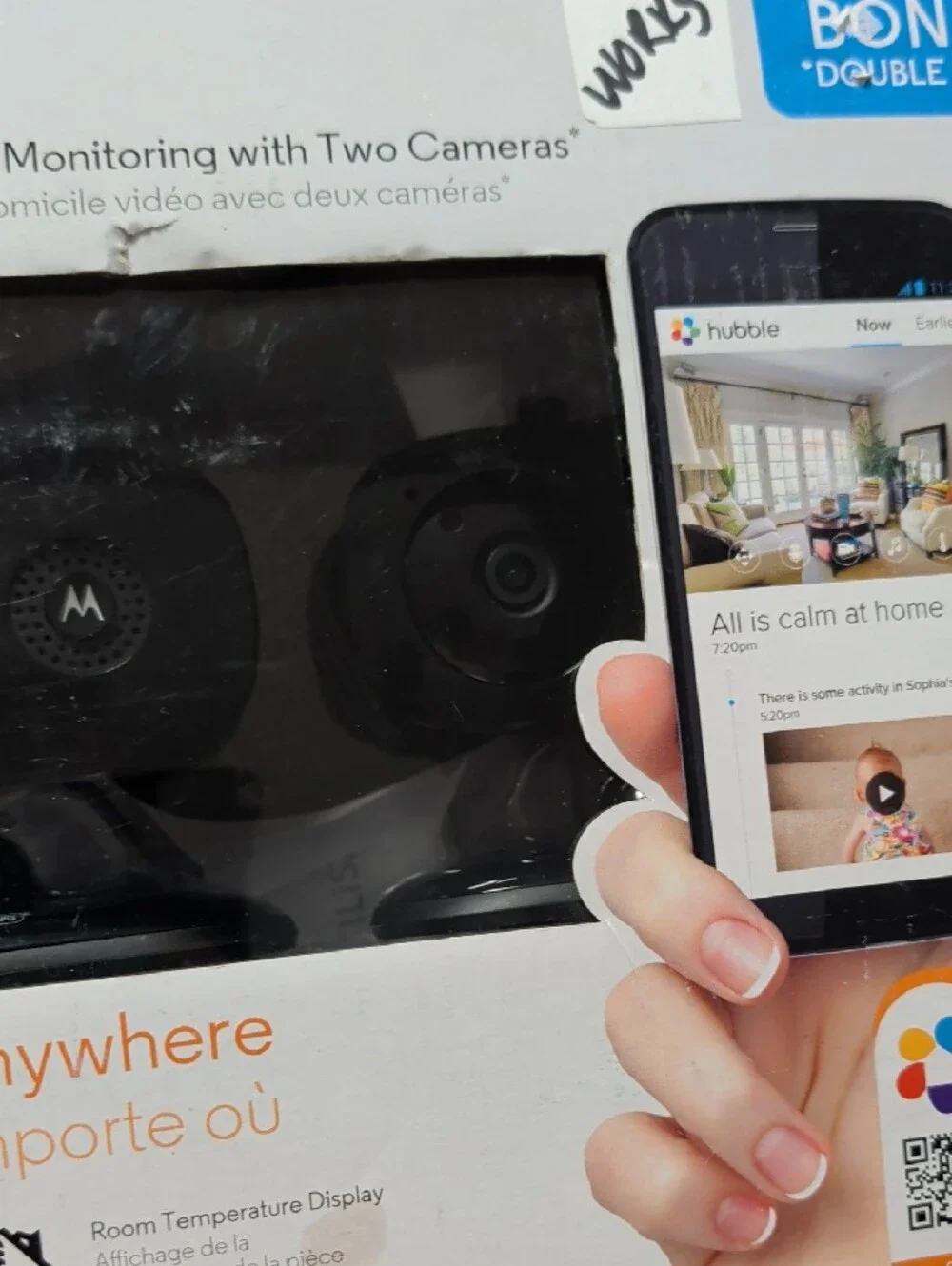 Motorola Black Dual Wi‑Fi Home Video Monitoring Cameras